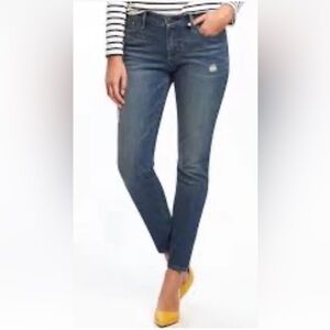 Old Navy Curvy Skinny Denim Jeans Distressed Womens Size‎ 6 (1189)